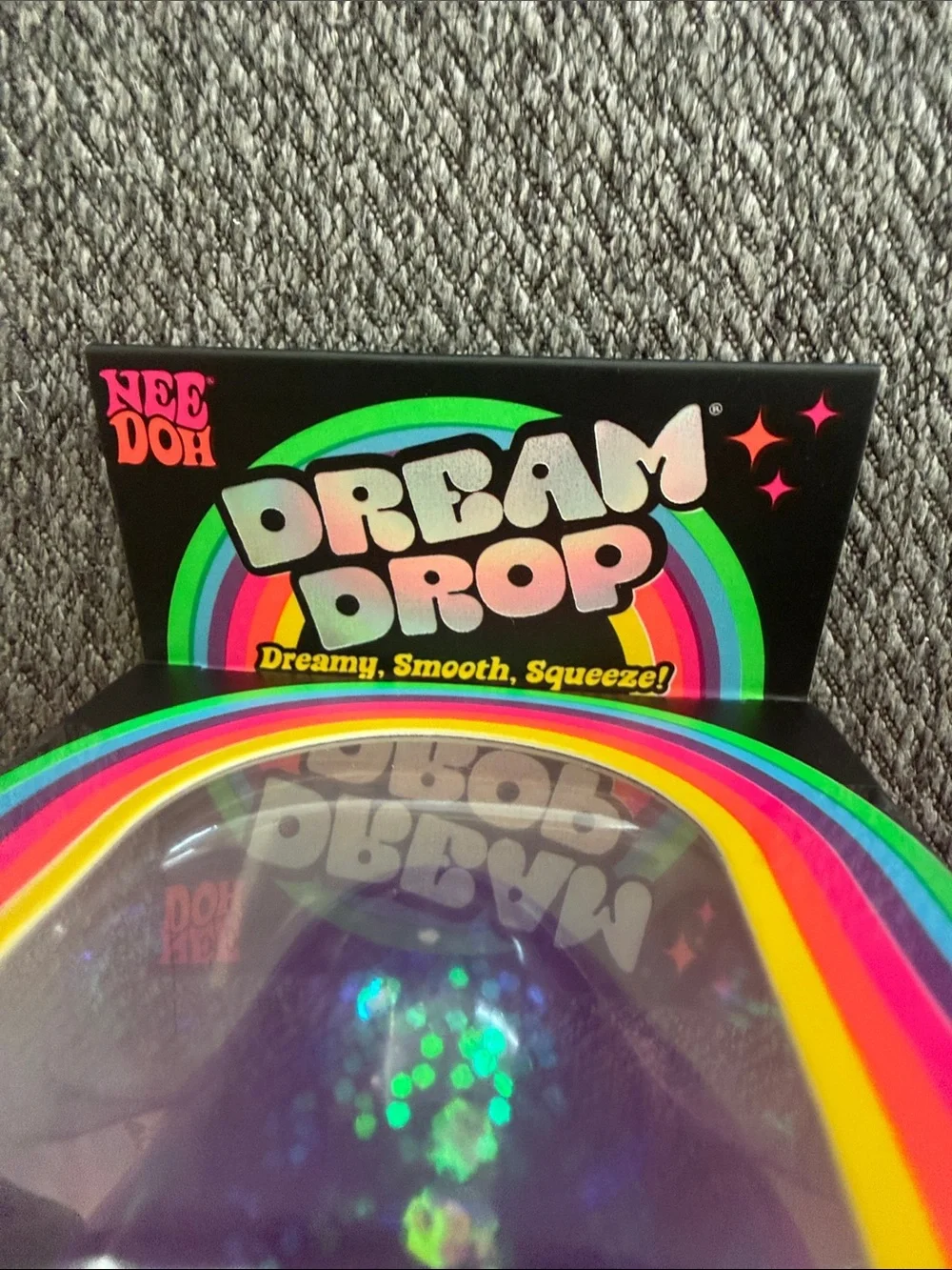 NWT Needoh Dream Drop Squishy Fidget Toy - Purple